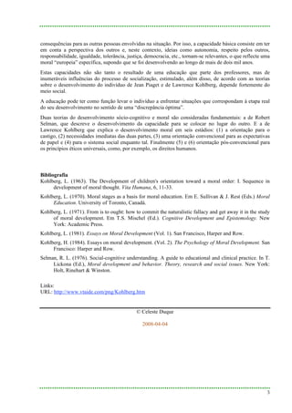 Desenvolvimento Moral