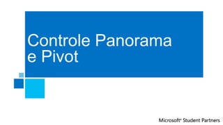 Controle Panorama
e Pivot
 
