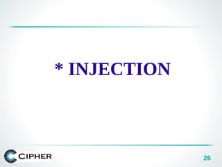 26
* INJECTION
 