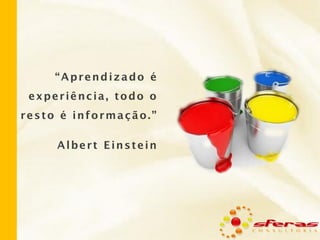 “Aprendizado é
experiência, todo o
resto é informação.”
Albert Einstein

 