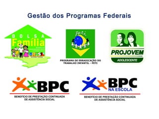 Gestão dos Programas Federais
 