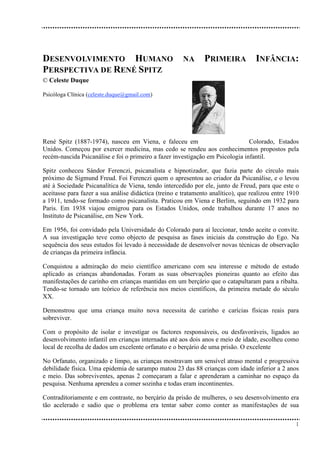Desenvolvimento Spitz