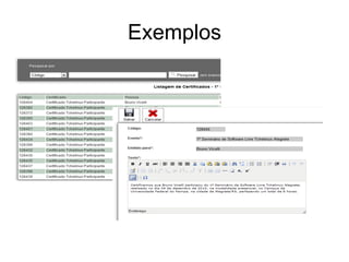 Exemplos
 