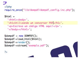 Desenvolvimento Web com PHP parte 7