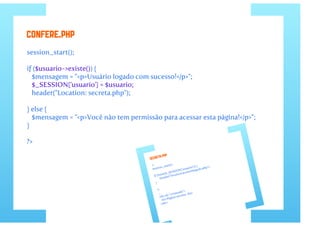 Desenvolvimento web com PHP parte 4