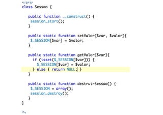 Desenvolvimento web com PHP parte 4