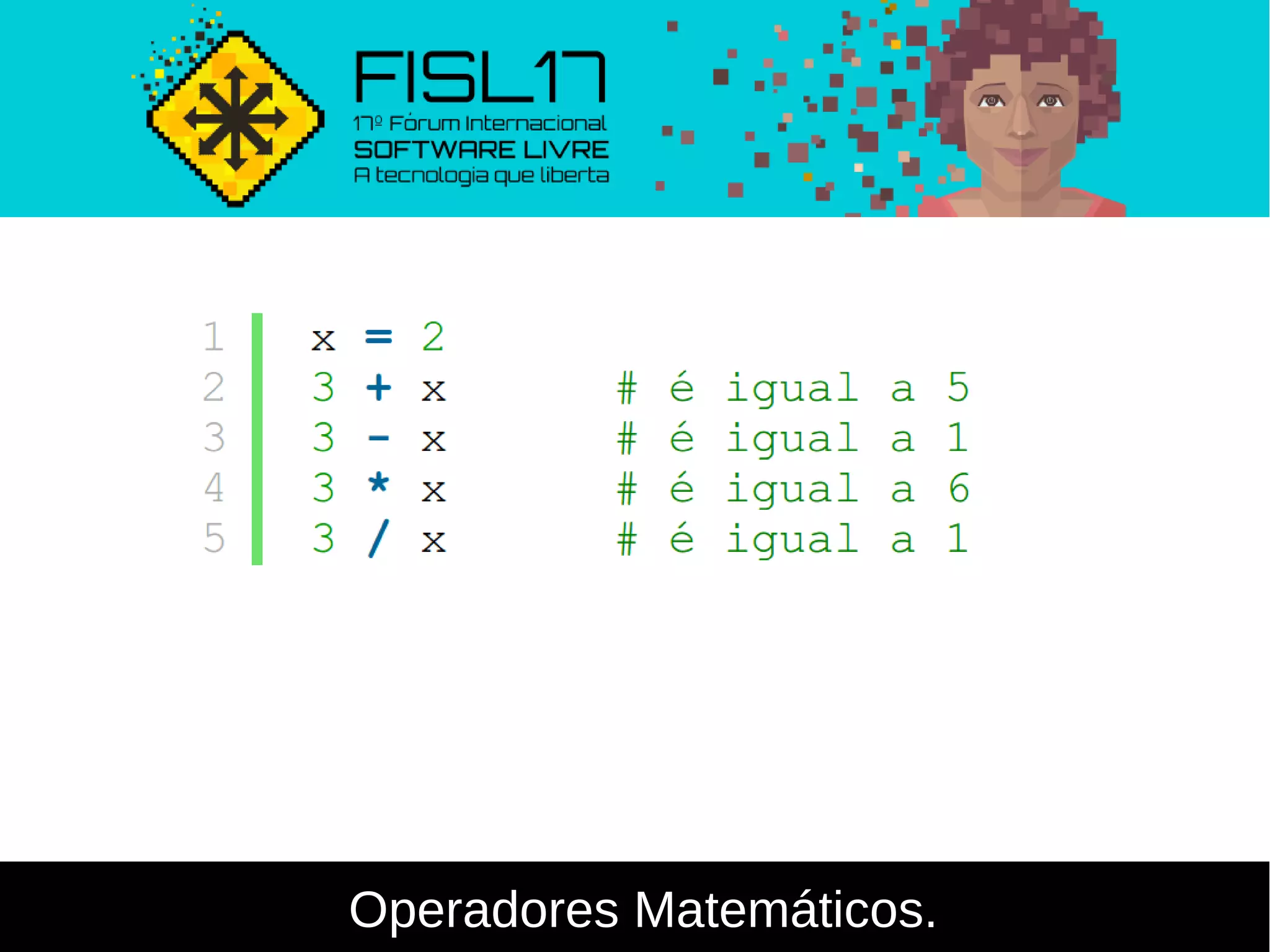Operadores Matemáticos.
 