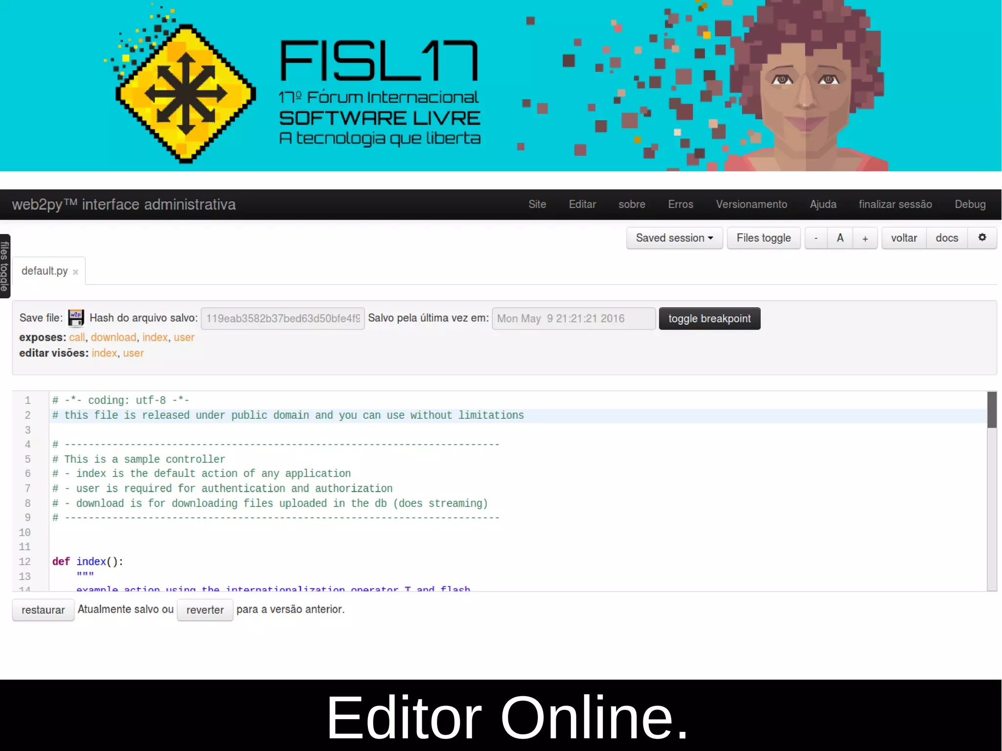 Editor Online.
 