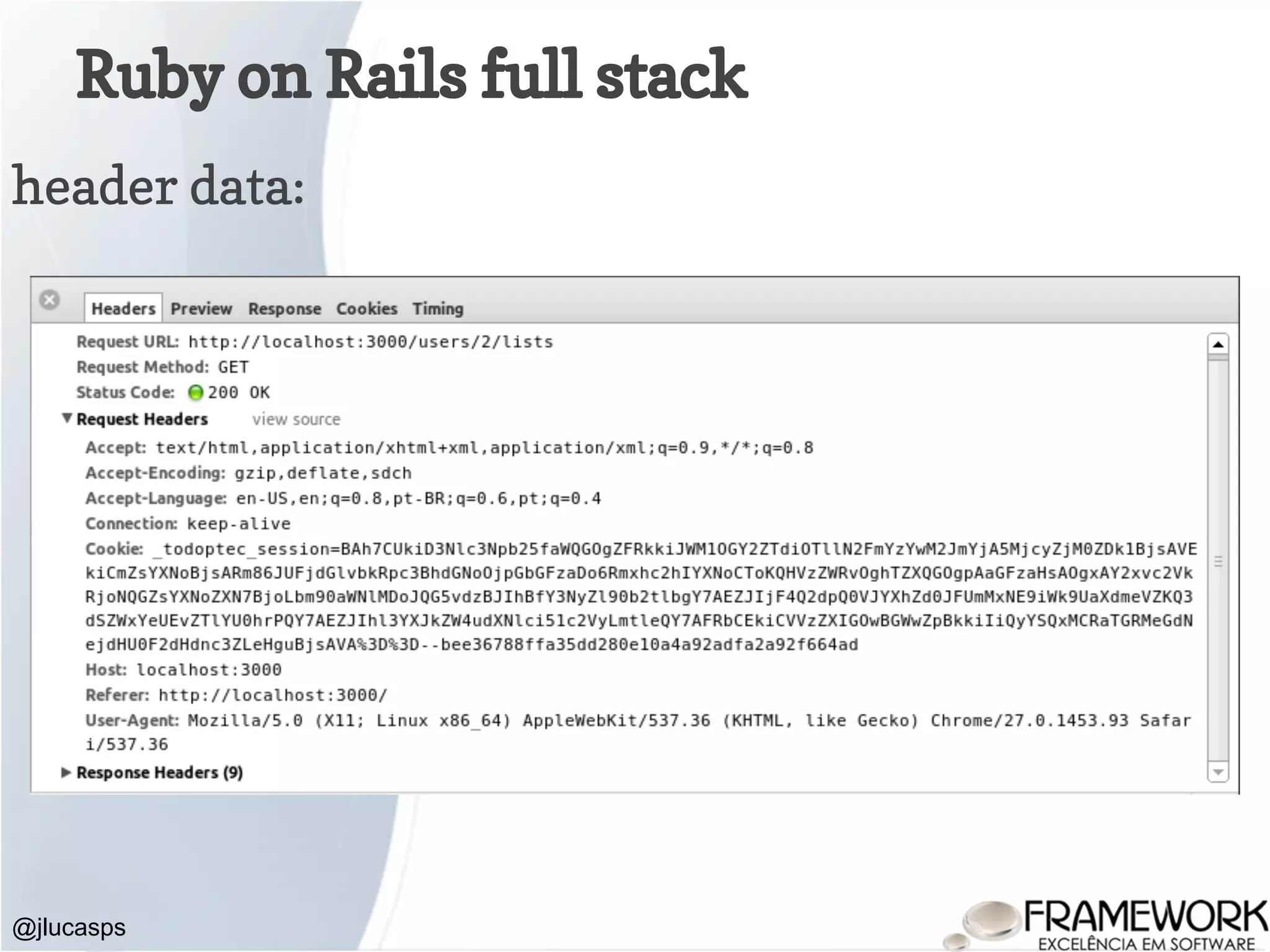 Ruby on Rails full stack @jlucasps header data: 