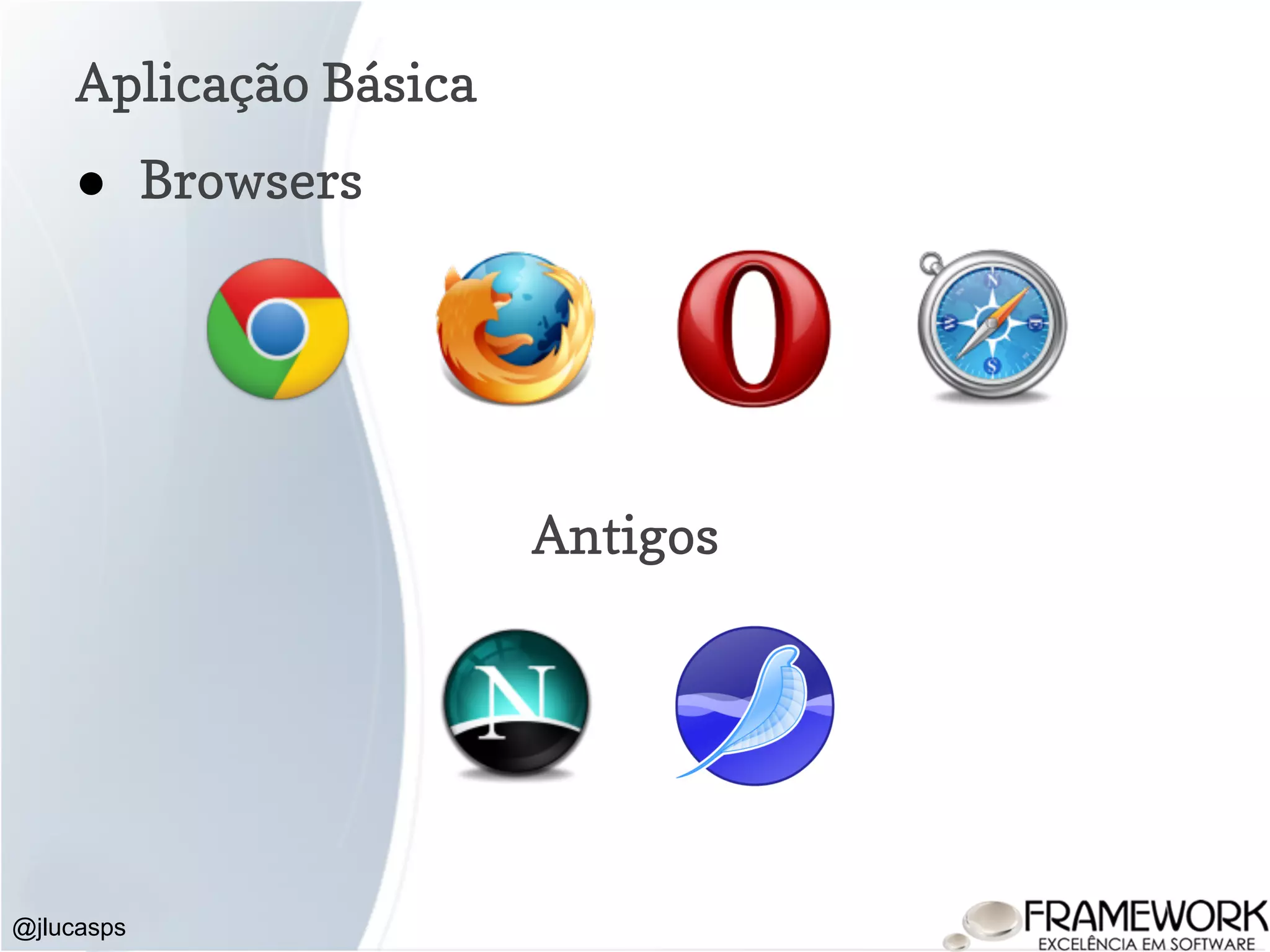 Aplicação Básica @jlucasps ● Browsers Antigos 