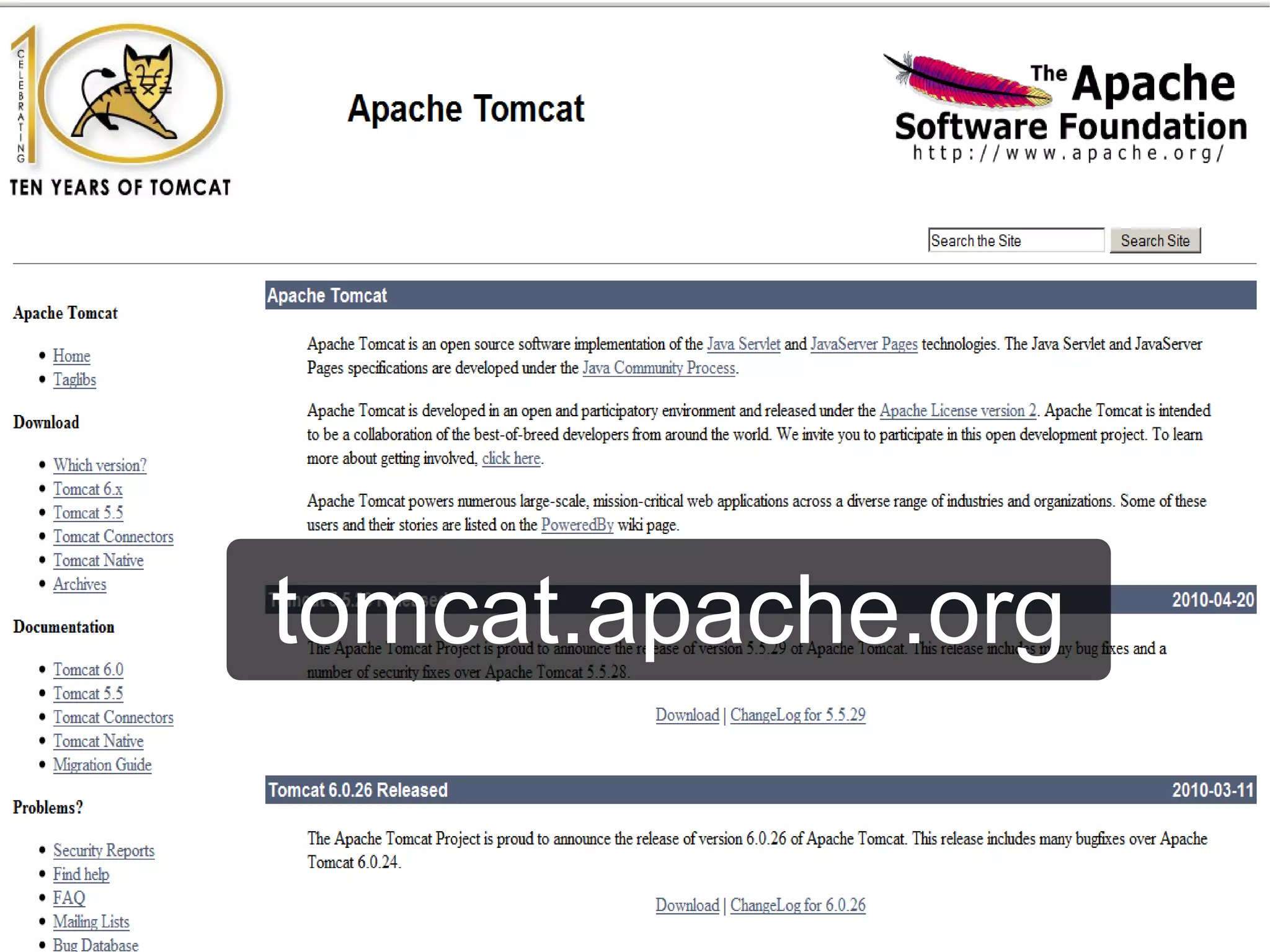 tomcat.apache.org
 