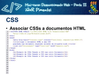 CSS Associar CSSs a documentos HTML 