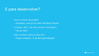 Desenvolvimento Windows Phone 8 -  15ª Semana da Computação Anhaguera-Uniderp