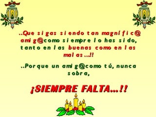 D E S E O S  P R E  N A V I D A D