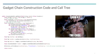 35
Gadget Chain Construction Code and Call Tree
 