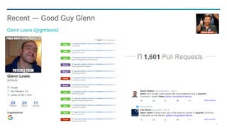 86
Recent — Good Guy Glenn
Glenn Lewis (@gmlewis)
 