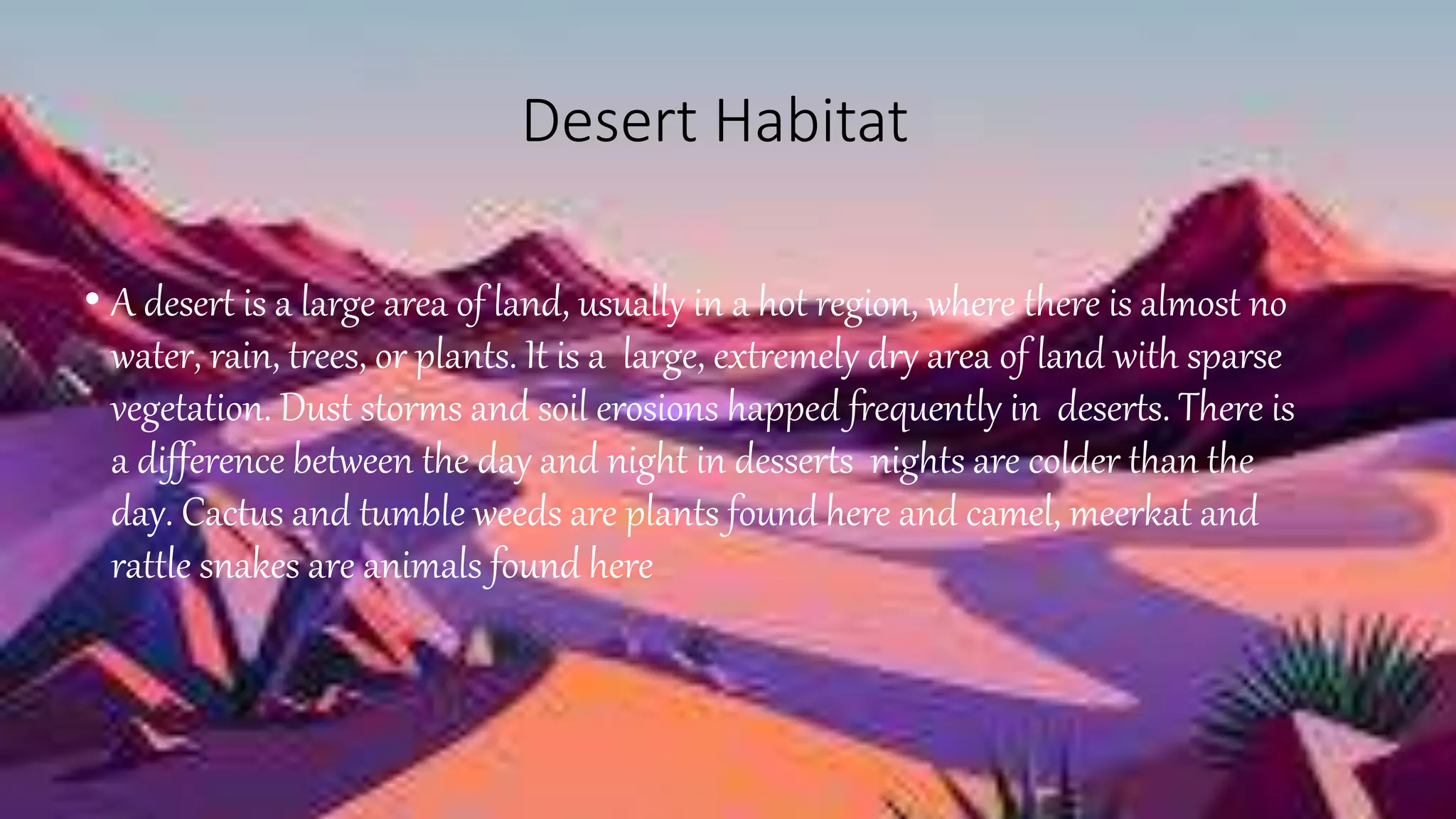 Desert And Mountain Habitats.pptx