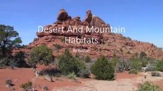 Desert And Mountain
Habitats
By Roshan
 