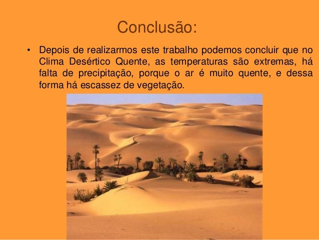 Clima desértico quente