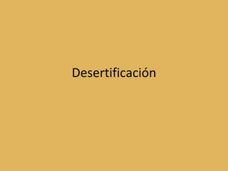 Desertificación 