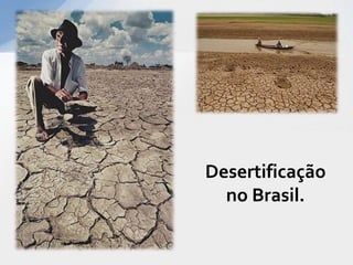 Desertificação
no Brasil.
 