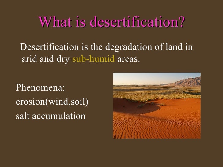 Desertification
