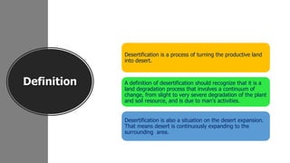 Desertification | PPTX
