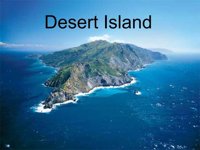 Desert island. speaking activity for English learners.