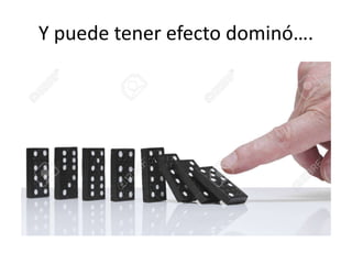 Y puede tener efecto dominó….
 