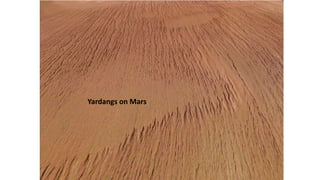 Yardangs on Mars
 