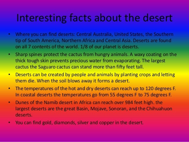 Deserts