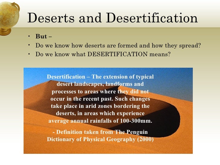 Deserts And Desertification Powerpoint