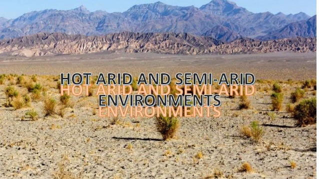 A2 Physical Geography Hot Arid And Semi Arid Environment