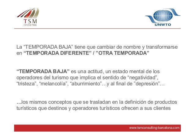 Desestacionalizacion Del Turismo Algunas Consideraciones Y