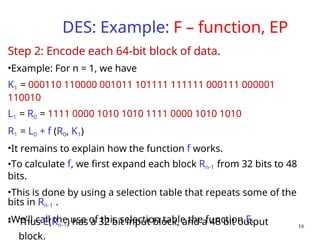 Des111 Algorithm DES example.ppt new tech content that improves the health of the nation ...