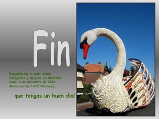 Recopilo en la web elebe
Imágenes y musica en internet
lunes, 3 de diciembre de 2012
Ahora son las 14:21:56 horas.
que tengas un buen dia!