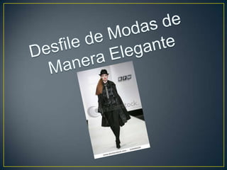 Desfile de modas