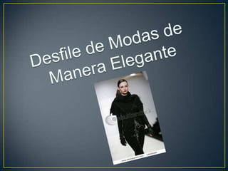Desfile de modas