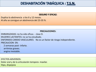 DESHABITACIÓN TABÁQUICA : GUIAS
