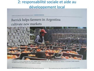 2: responsabilité sociale et aide au développement local 