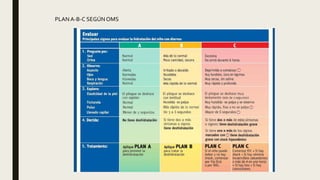 PLANA-B-C SEGÚN OMS
 