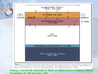 Finberg L, Kravath RE, Hellerstein S. Water and Electrolytes in Pediatrics. 2nd ed.
Philadelphia, Pa: WB Saunders; 1993
 