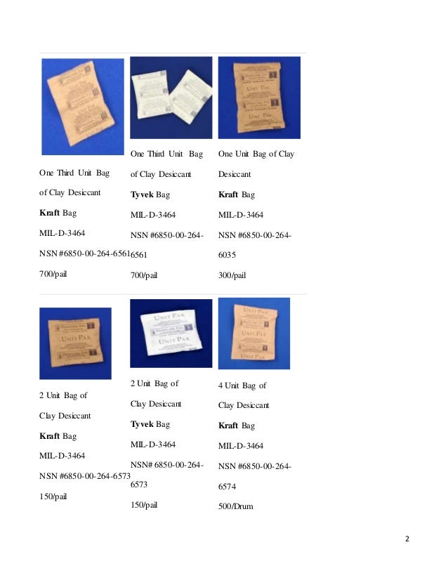 Desiccant Bags (MILD3464)