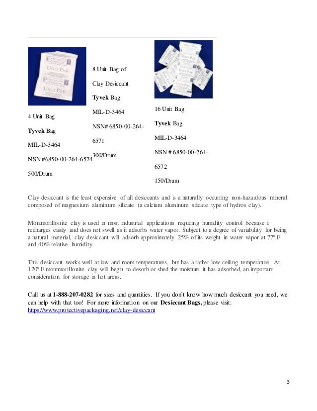 Desiccant Bags (MILD3464)