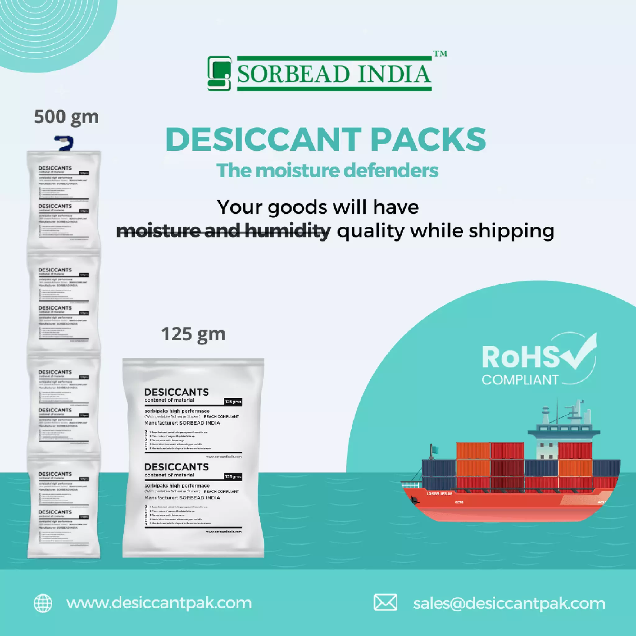 RoHs Compliant Desiccant Bags PDF