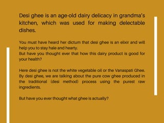 Desi ghee