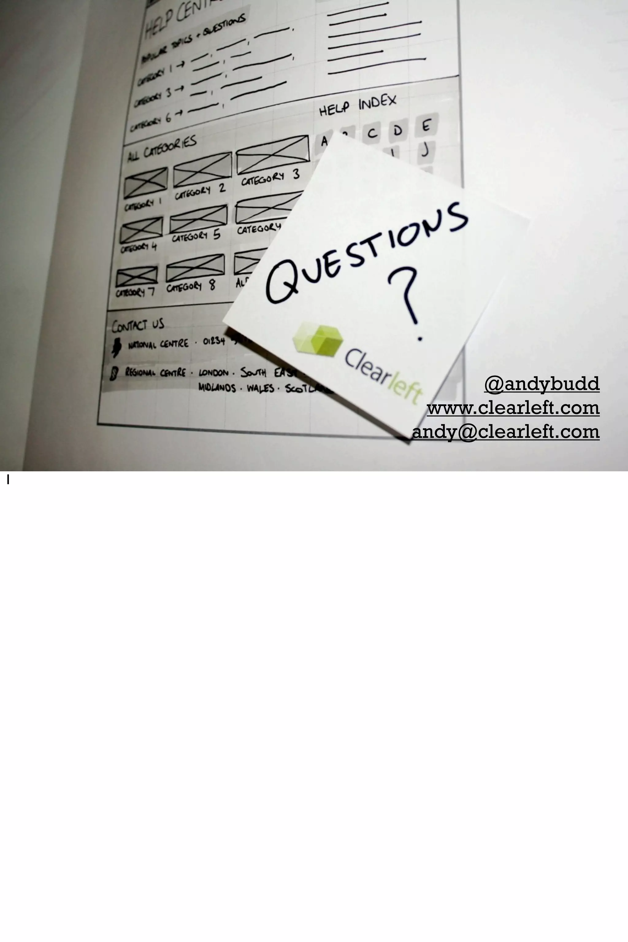 @andybudd
     www.clearleft.com
    andy@clearleft.com

I
 