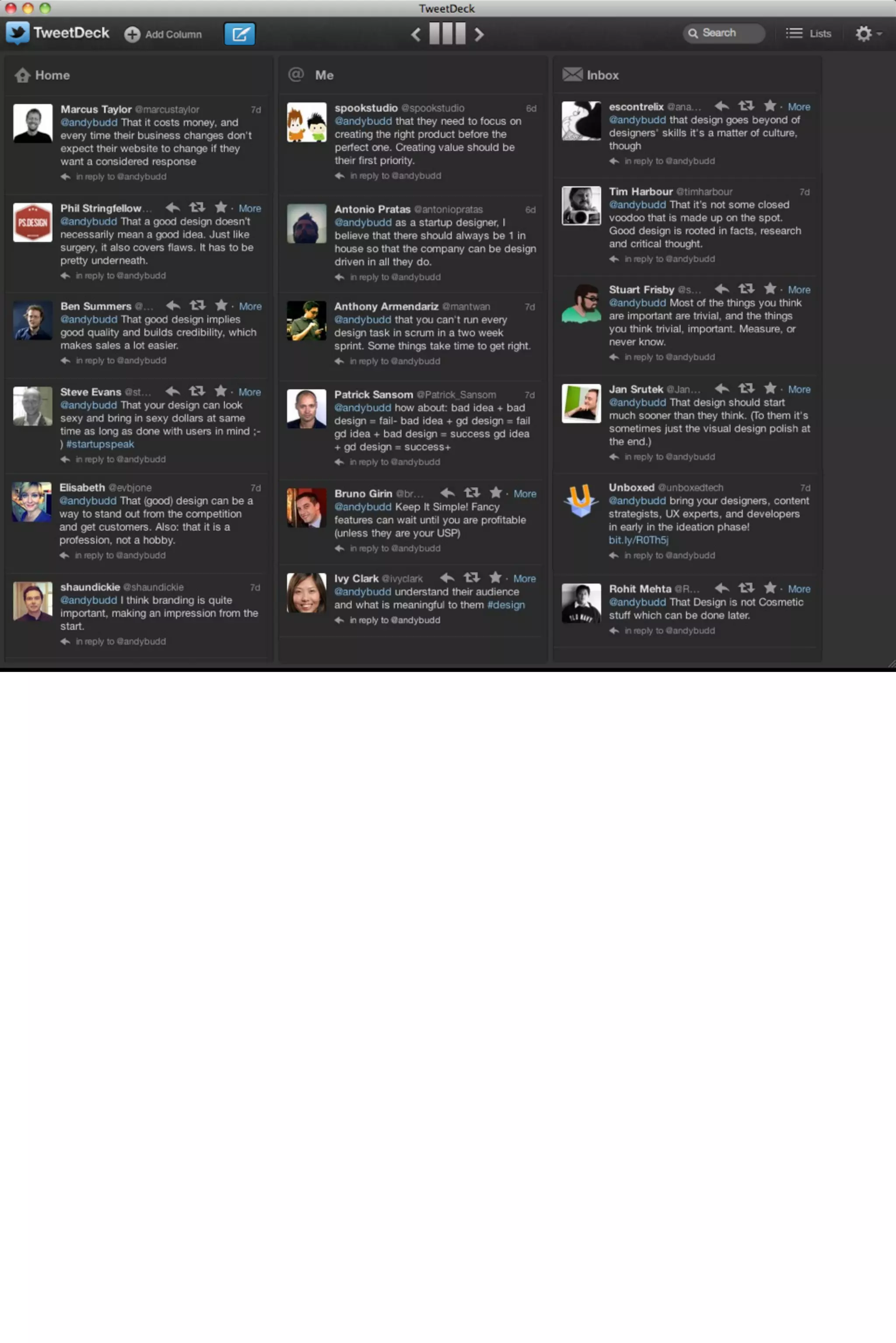 Create something that is
 