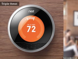 Triple threat
Tweet me @andybudd
 