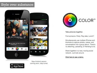 Style over substance
 